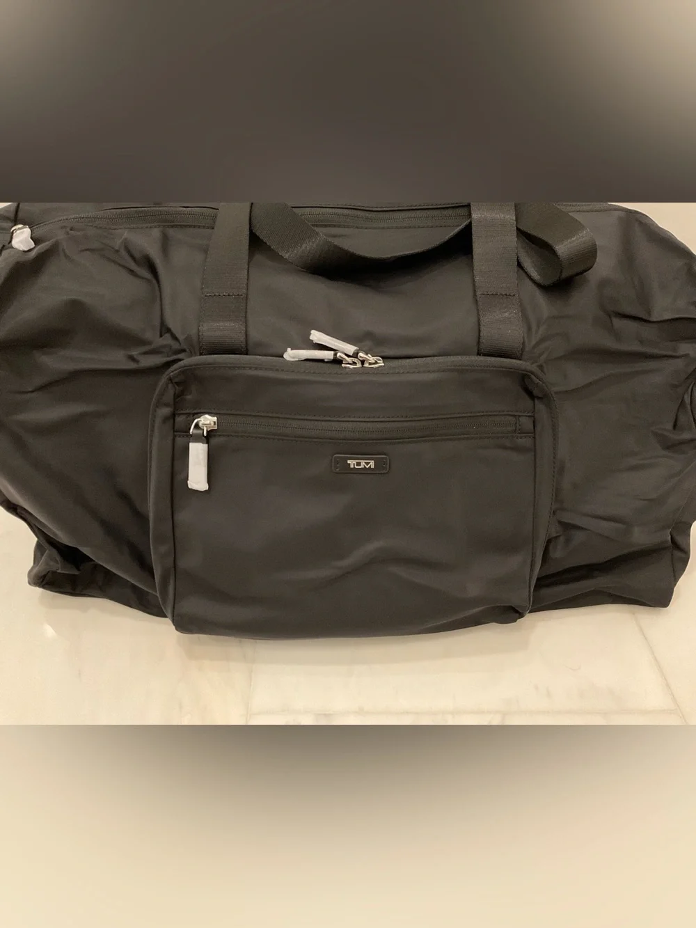 NEW TUMI Voyageur JUST IN CASE Nylon Packable 20.5” Duffel Bag - SOLID BLACK